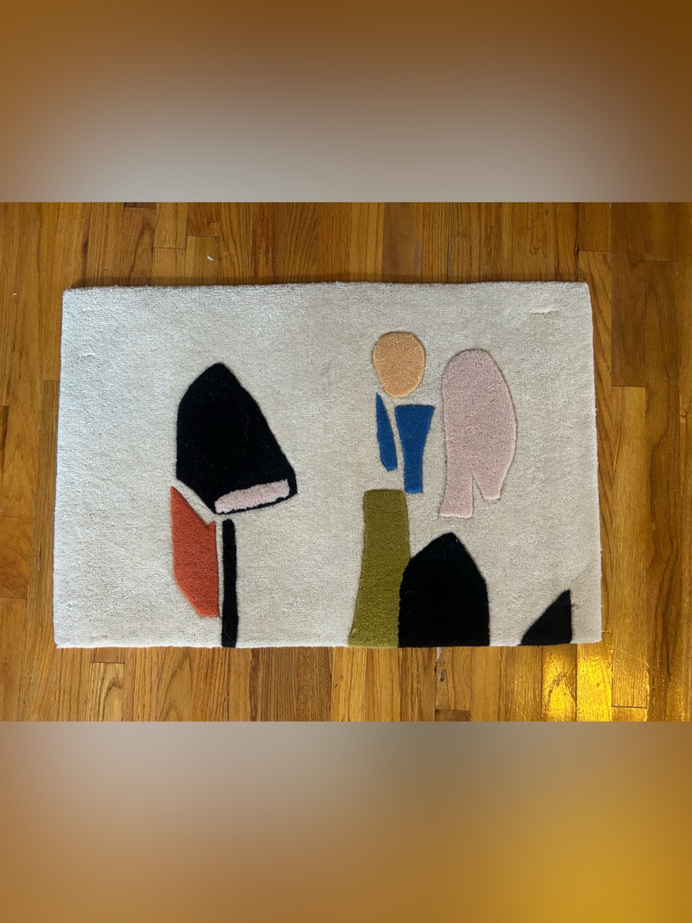 Cold Picnic Enchanted Feast Hand Woven 100% Wool Rug 20x31